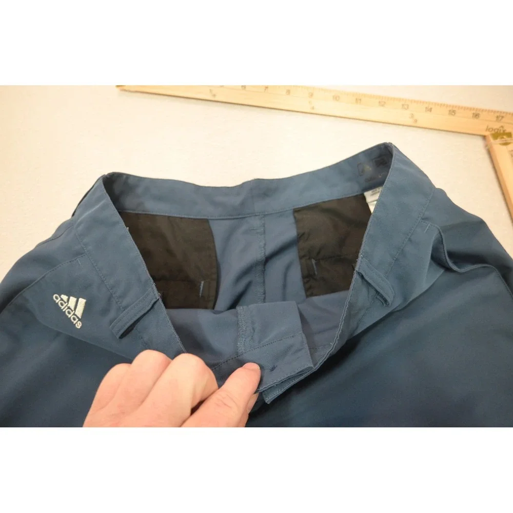 Adidas Golf Shorts Men Size 32 Blue Climalite Performance Active Excellent